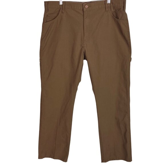 Dickies Relaxed Fit Carpenter Pants Brown 38X32 NWOT Durable Cotton Design - Picture 1 of 11